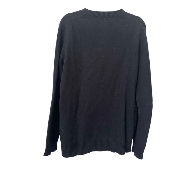 RAEY Oversized Recycled Cashmere Boyfriend Sweater Black Small - Picture 4 of 6